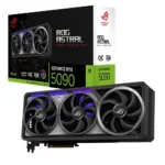 اسس روج استرال RTX5090، O32G، العاب نفيديا، جيفورس RTX 5090، 32GB GDDR7، 512bit، OC، 2xHDMI، 3xDP، RGB، DLSS4