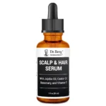 Dr. Berg Scalp & Hair Serum (Improved Formula) with Vitamin D3 & E - Clinically Tested, Paraben- and Sulfate-Free Hair Oil for Women & Men - Includes Rosemary Oil, Castor Oil & Jojoba Oil - 2 Fl oz