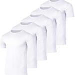 Real Essentials 5 Pack Men’s Active Quick Dry Mesh Crew Neck T Shirts | Athletic Short Sleeve Tee (Available in Big & Tall)