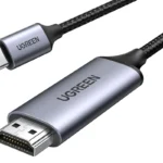 UGREEN USB C to HDMI Cable (4K@60Hz) 6.6FT, Type C to HDMI Adapter Thunderbolt 4/3 to HDMI for Home Office Compatible with iPhone 16 Pro Max Plus, MacBook Pro Air iPad Pro, XPS, Galaxy S24 Steam Deck