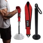 Arm Wrestling Training Strap Belt Hand Grip Arm Finger Forearm Exerciser Strengthener for Cable Machine and Free Weight