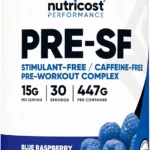 Nutricost Stimulant Free Pre-Workout, 30 Servings (Blue Raspberry) - Caffeine Free, Non-GMO, Gluten Free