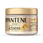 Pantene Miracle Rescue Hair Mask, Intensive Bond Repair with Melting Pro-V Pearls, Melts Away Damage, Builds Bonds, Strengthens Against Damage, Deep Conditioning for Dry Damaged Hair, 10.1 fl oz
