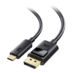 Cable Matters USB C to DisplayPort 1.4 Cable - 3.3ft, Support 8K@60Hz / 4K@240Hz, Thunderbolt 4 to DisplayPort Cable, Display Port to USB C, Black - Not for Portable USBC Monitor