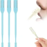 3PCS Nasal Hair Cutter,2026 Upgraded Manual 360° Rotating Nostril Hair Removal Tool Double Sided Nose Hair Blade,Nose Hair Trimmer with Ear Picker for Women Men Travel Essentials (Blue)