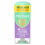 Mitchum Women’s Triple Odor Protection Antiperspirant & Deodorant Gel, Shower Fresh, 48HR Protection, 2 pack