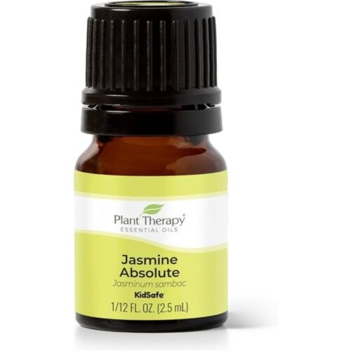 Plant Therapy Jasmine Absolute Essential Oil 100% Pure, Undiluted, Natural Aromatherapy, Therapeutic Grade 2.5 mL (1/12 oz)