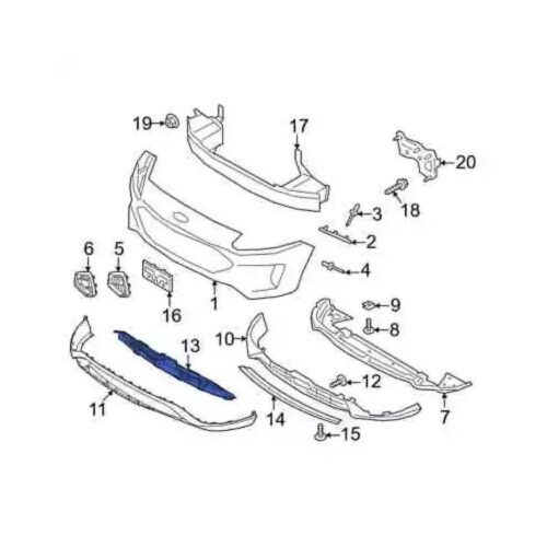 Genuine Ford Lower Grille PJ6Z-17K945-A