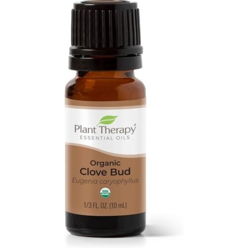 Plant Therapy Organic Clove Bud Essential Oil 100% Pure, USDA Certified Organic, Undiluted, Natural Aromatherapy, Therapeutic Grade 10 mL (⅓ oz)