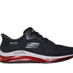 Skechers Shoes Mens Slip Ins Air Black Red Sport Memory foam Mesh Comfort 232860
