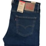 Genuine LEVIS Mens 511 Slim Fit Dark Ink Blue Soft & Stretch Jeans