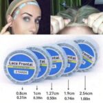 1 قطعة شريط غراء للباروكة الأمامية من الدانتيل المقاوم للماء مقاس 1.0 بوصة ، 3 ياردات، شريط لاصق قوي ذو وجهين لمستلزمات تمديد الشعر