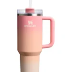 STANLEY Quencher H2.0 Tumbler with Handle and Straw 40 oz | Flowstate 3-Position Lid | Cup Holder Compatible for Travel | Insulated Stainless Steel Cup | BPA-Free | Pink Mesa Sunset