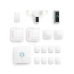 Ring Alarm 14-Piece Kit with Ring Wired Doorbell Pro and Ring Floodlight Cam Wired Plus