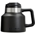 Stanley Tough-To-Tip Admiral's Mug 20 oz | Twist-on Flip Open Lid | Wide Body with Non-Skid Rubber Base | Insulated Stainless Steel Coffee Cup | BPA-Free | Black 2.0