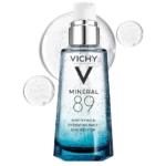 Vichy Mineral 89 Booster, Pure Hyaluronic Acid Serum for Face with Volcanic Mineral Water for Skin Barrier Repair, Plumps & Hydrates, Lightweight Moisturizing Gel, Oil-Free, Non-Sticky