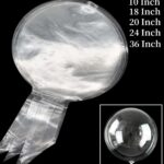 3/10/50 قطعة بالونات جو بوبو شفافة قابلة للنفخ بالهواء أو الهليوم حجم 10-36 بوصة، ديكور حفلات الزفاف وأعياد الميلاد