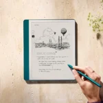 Amazon Kindle Scribe (64GB) - Your notes, documents and books, all in one place. With built-in AI notebook summarization. Includes Premium Pen - Metallic Jade
