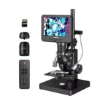 LM266S 5 Lens HDMI Digital Microscope 5000X for Adults, Lab Biological Micros...