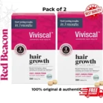 2 Packs Viviscal Hair Growth Dietary Supplement with Collagen Complex 180 Tabs
