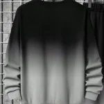 طقم بلوزة وبنطلون رجالي بطباعة حرفية وتدرج لوني، ملابس خريفية