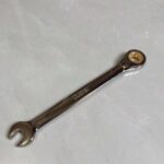 12 قطعة مجموعة مفتاح ربط بتروس، مفتاح ربط مزدوج من 8 إلى 19 مم مع منظم، 72 سن من الصلب الكروم الفاناديوم