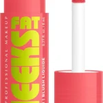 NYX PROFESSIONAL MAKEUP Fat Cheeks Liquid Blush, Buildable, Dewy Blush with Long-Lasting 12HR Wear - Fig Fizz (Soft Peach)