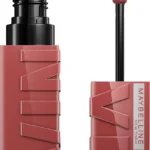 Maybelline Super Stay Vinyl Ink Longwear No-Budge Liquid Lipcolor Makeup, Highly Pigmented Color and Instant Shine, Peppy, Pink Lipstick, 0.14 fl oz, 1 Count