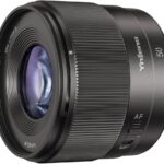 يونغنو عدسة تركيز تلقائي 50F1.8S DA لكاميرات سوني E-Mount APS-C، فتحة كبيرة F1.8، هيكل معدني خفيف الوزن، متوافقة مع A6100/A6400/A6600/ZV-E10/A5100/A6000/A6300/A6500 (اسود)