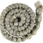 Mehron Makeup Crepe Hair | Fake Hair for Special Effects Makeup, Theatre, Stage & Screen, Cosplay, Halloween FX| 12 Inch Extra Long Braid (Light Grey)