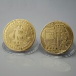 Bitcoin Physical Collectible Coin (BTC) Gold Plated 40mm - UK STOCK