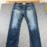 Big Star Pioneer Mens Bootcut Jeans 36R Blue Distressed 5 Pocket Stretch Denim