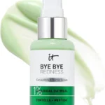 IT Cosmetics Bye Bye Redness Serum - Skin-Calming & Hydrating Face Serum - Instantly Neutralizes Facial Redness - 1% Colloidal Oatmeal, Centella, Peptide & Niacinamide – All Skin Types - 1 fl oz