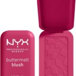 NYX PROFESSIONAL MAKEUP Buttermelt Powder Blush, Fade and Transfer-Resistant Blush, Up to 12HR Make Up Wear, Vegan Formula - Butta Than Before