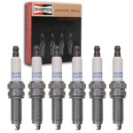 6 pc Champion Iridium Spark Plugs compatible with Jeep Grand Cherokee 3.6L V6 2016-2020