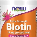 NOW Foods Supplements, Biotin 10 mg (10,000 mcg), Extra Strength, Energy Production*, 120 Veg Capsules