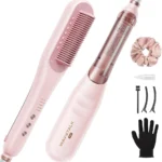 Wavytalk Pro Steam Hair Straightener Brush, Steamline Pro 3 in 1 Straightening Brush, Steam Reduces Damage, Nourishes Hair, and Expedites Straightening