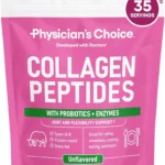Physician's CHOICE Collagen Peptides - Hydrolyzed Protein Powder for Hair, Skin, Joints - Grass Fed, Non-GMO