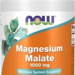 NOW Foods Supplements, Magnesium Malate 1000 mg, Energy Production*, Nervous System Support*, 180 Tablets
