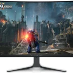 شاشة العاب Alienware AW3225QF 32 انش 4K UHD (3840x2160) منحنية 1700R، 240Hz، QD OLED، 0.03 مللي ثانية، متوافقة مع انفيديا جي-سينك، HDR، دولبي فيجن، USB-C، DisplayPort، HDMI ×2، USB ×4، ضمان 3 سنوات
