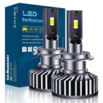 KOOMTOOM H7  Led Headlight Bulb 4300K,Canbus Resistor Error Free Led Bulb