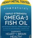 Viva Naturals Triple Strength Omega 3 Fish Oil Pills – 2500 mg High-Potency Formula with 2250 mg Omega 3 Fatty Acids (Including EPA, DHA, DPA) in rTG Form for Absorption – IFOS Certified, 90 Softgels