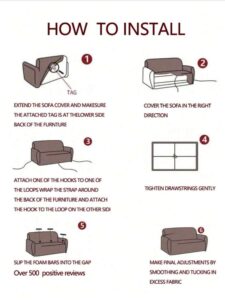 غطاء أريكة من النسيج المنسوج ذو لون أحادي مطاطي بتغطية كاملة، بتصميم بسيط صديق للحيوانات الأليفة مضاد للانزلاق والاتساخ والخدش، مناسب لجميع الفصول، قابل للغسل في الغسالة، غطاء للغبار للأعياد والديكور المنزلي