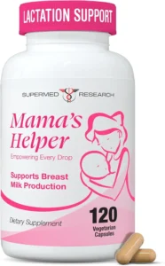 Lactation Supplement to Increase Milk Supply for Breastfeeding with Goat's Rue, Fenugreek, Alfalfa, Fennel, Shatavari, Milk Thistle – Supports Breastmilk Production (120 Capsules)