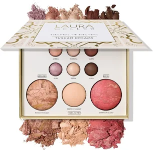 LAURA GELLER NEW YORK The Best of the Best Baked Palette - Tuscan Dreams - Full Size - Includes Bronzer, Blush, Highlighter and 6 Eyeshadows - Travel-Friendly (Best of the Best Tuscan Dreams)
