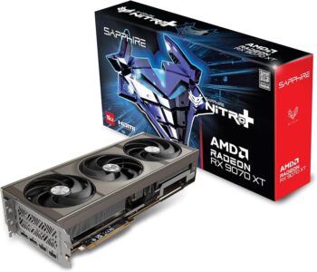 Sapphire 11348-01-20G Nitro+ AMD Radeon™ RX 9070 XT Gaming OC Graphics Card with 16GB GDDR6, AMD RDNA 4