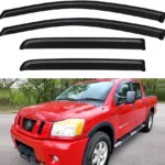 Window Visors Rain Guards Shield for 2004-2015 Nissan Titan Crew Cab, Out-Channel Window Vent Wind Deflectors Visors Shades for 04-15 Nissan Titan Crew
