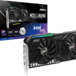 بطاقة رسومات من أس روك إنتل آرك بي580 تشالنجر 12 جيجابايت أو سي GDDR6 19 جيجابت في الثانية 192 بت 2740 ميجاهرتز 650 واط 7680 × 4320 بمراوح مزدوجة