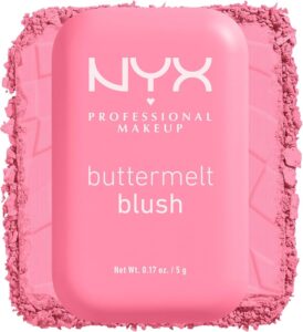 NYX PROFESSIONAL MAKEUP Buttermelt Powder Blush, Fade and Transfer-Resistant Blush, Up to 12HR Make Up Wear, Vegan Formula - Butta Together