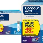 Contour Next Blood Glucose Test Strips for Diabetes – 70 + 35 Count (2 Pack, Total 105) - Accurate, No Coding, Second-Chance Sampling, Compatible with All Contour Next Meters for Easy Blood Sugar Test